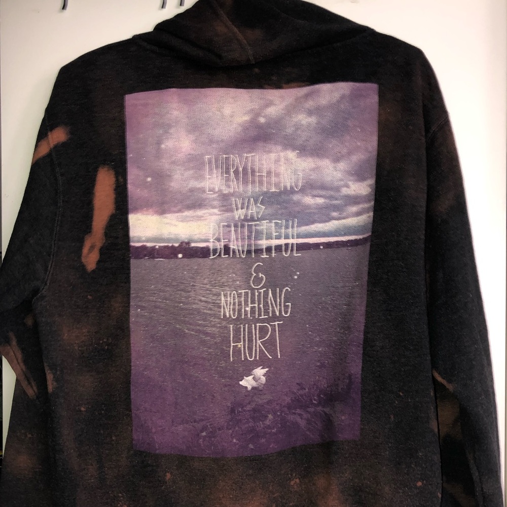 Acid-Wash Glamour Kills Zip-Up Hoodie